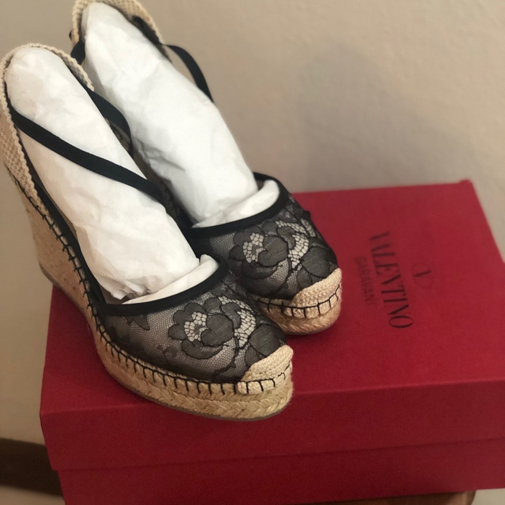 Valentino Espadrille Wedge